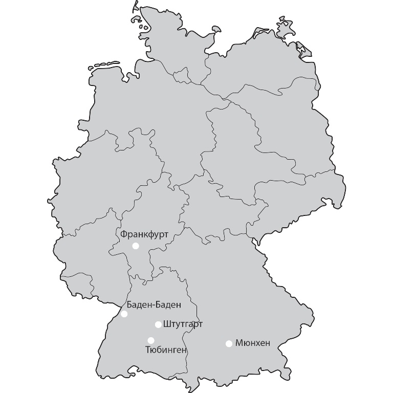 Карта Тюбингена